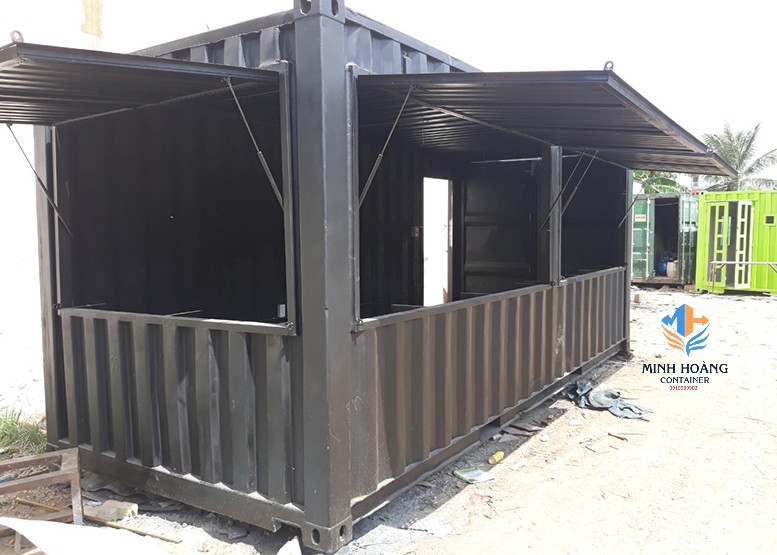 Container cafe 20 feet đen Cà Mau